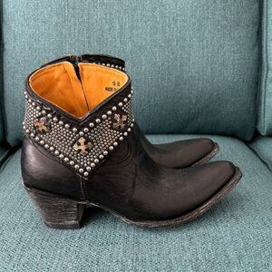 OLD GRINGO MINI BELINDA BOOTS SIZE 9 BLACK EXCELLENT CONDITION!